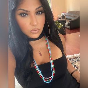 Black choker like top